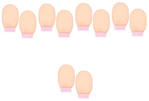 FRCOLOR 5sets Exfoliating Glove Girl Skin Cleaning Gloves for Bathing Scalp Exfoliator Reusable Comfortable 2pcs*5