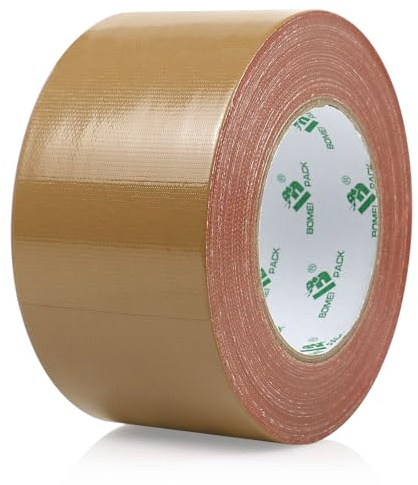 BOMEI PACK [30m x 75mm Panzertape Braun wasserfest, extreme Panzerband handreißbar Gaffa Tape, Duct Tape
