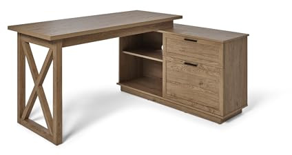 Jahnke Eckschreibtisch Chalet D 155 E Montana Eiche