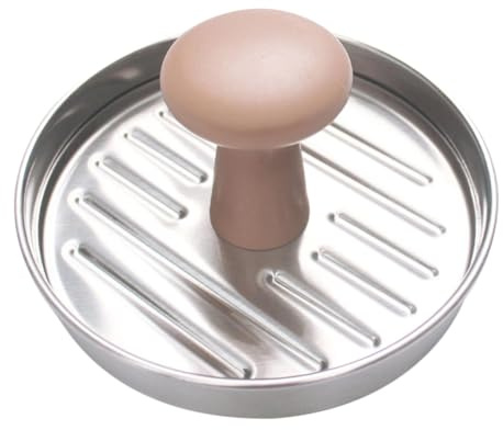 Mobestech Presse à Steak Maison en Acier Inoxydable 304, Presse à Viande Ronde Compacte, Outil De Fabrication De Galettes pour Barbecue Cuisine, Ustensile Solide pour Amateurs De Grillades