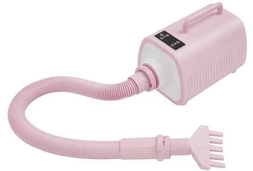 Aspirapolvere a pelo di cane e gatto LED e touch screen a 9 velocità, ventilazione e regolazione della temperatura, con 3 ugelli, aspirapolvere peli di animali per animali domestici, Cliniche