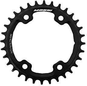 MASSI 30T Narrow-Wide C/Shimano Xt & XTR Teller, Schwarz, Einheitsgröße