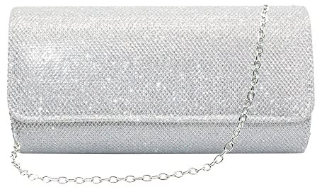 AITING damen abend party hochzeit ballabschlussball kupplung brieftasche handtasche mittel silber