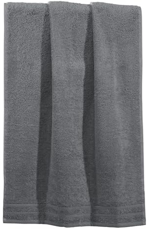 Erwin Müller Duschtuch Heidelberg 100% Baumwolle anthrazit Größe 70x140 cm - saugstark, gut trocknend, kompakt, leichte Qualität - ideal für Sport, Strand, Reisen (weitere Farben)