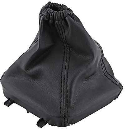 Suuonee Schalthebelabdeckung, Auto Schalthebelmanschette PU-Leder Staubschutzhaube Ersatz für Transit MK7