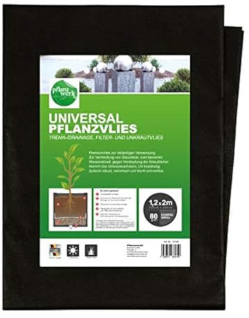Pflanzwerk® Pflanzkübel UNIVERSAL Unkrautvlies + Drainagevlies 120x200cm 80g/m² *Frostbeständig* *UV-Schutz* *Qualitätsware*