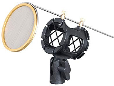 Universal Microphone Shock Mount with Locking Knob Diameter Condenser Mic Shock Mount for Condenser Microphones