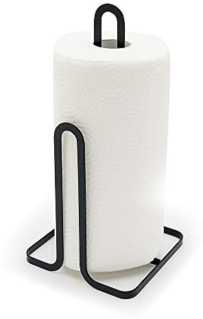 simplywire - Black Flat Wire Kitchen Roll Holder