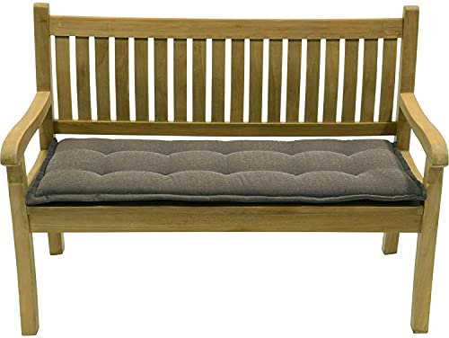 habeig Bankauflage Bankkissen Gartenbank Sitzkissen Kissen Auflage Palettenkissen 150x6 (120 x 50 cm, Taupe)