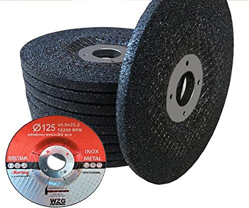 10 Stück Schruppschleifscheiben Schruppscheiben 125 x 6,0mm Schleifscheiben WZG