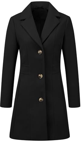 Allegra K Women's Winter Pea Coat Winter Pea Coat