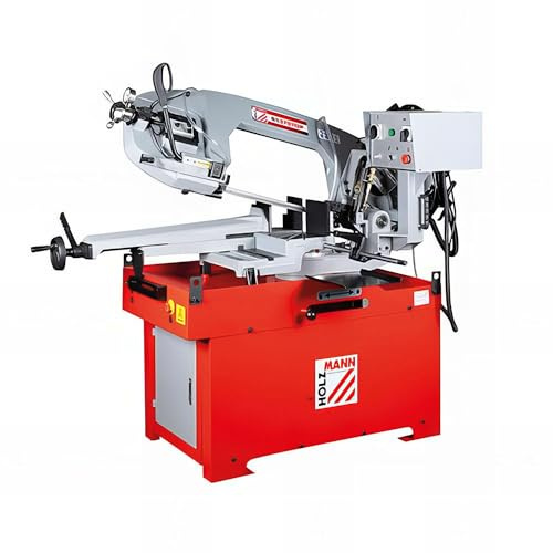 Holzmann - Scie à ruban métal 2 moteurs D. 380 mm - 1 100/1 500 W 400 V triphasé