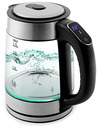 AROMA® Professional 1.7L / 7-Cup Digital Glass Water Kettle (AWK-170D)