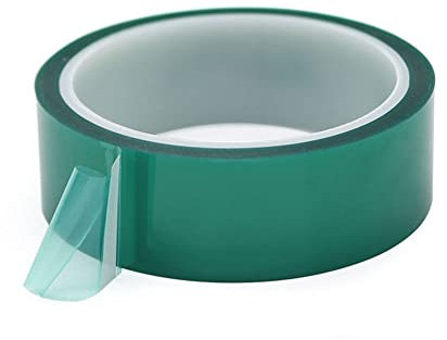 RAN Grünes hitzebeständiges PET-Folienband for Schweißen, Isolationsschutz, Silikonschutzfolie, hochtemperaturbeständiges grünes Band, 0,06 mm dick, 33 m lang (Size : Width 70mm)