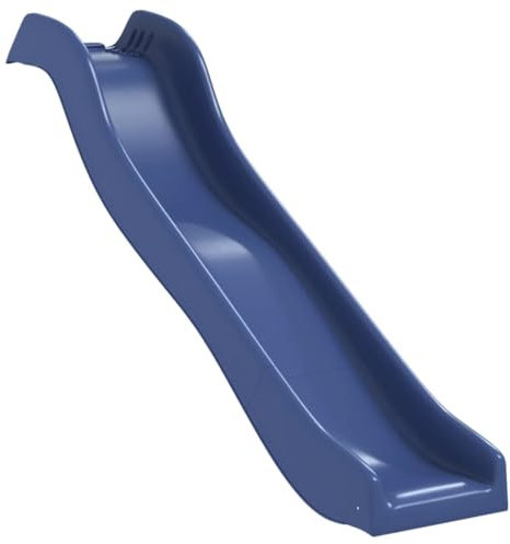 vidaXL Kinderrutsche, Rutsche für Spielturm Klettergerüst, 174 cm Wellenrutsche für Garten, Gartenrutsche für 3-8 Jahre, Blau Polypropylen