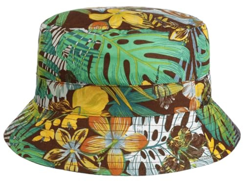 Lipodo Tascott Flowers Bucket Hut Damen Frühling Sommer braun L (58-59 cm)