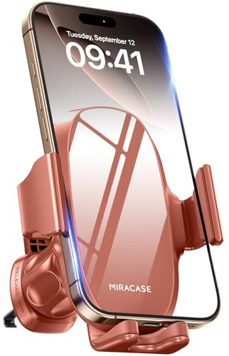 miracase 2nd Generation Car Phone Holder, Air Vent Phone Holder for Cars 360° Rotation, Universal Mobile Phone Mount Automobile Cradles for Vent Van iPhone 17 16 15 14 Pro Max 13 12 11 Samsung