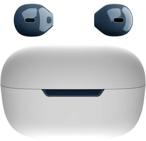 eleror Mini auricolari Bluetooth senza fili semi-in-ear per orecchie piccole con suono chiaro, cuffie wireless per streaming di musica o podcast