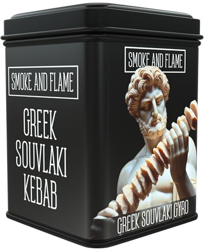 Greek Souvlaki Gyro Seasoning 200g, Gyros Seasoning Spice Blend Dry Rub, Mediterranean Spice Mix for BBQ, Grilled Chicken, Pork, Shrimp, Doner Kebabs, Koftes, Mild Heat, Vegan and No Gluten