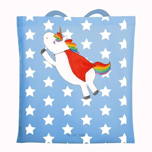 Mr. & Mrs. Panda Shopper Einhorn Geburtstag - Geschenk, Unicorn, Freundin, Einhörner, Superheld, Laptoptasche, Geburtstagsgeschenk, Umhängetasche, Tote Bag, Schultertasche, Strandtasche