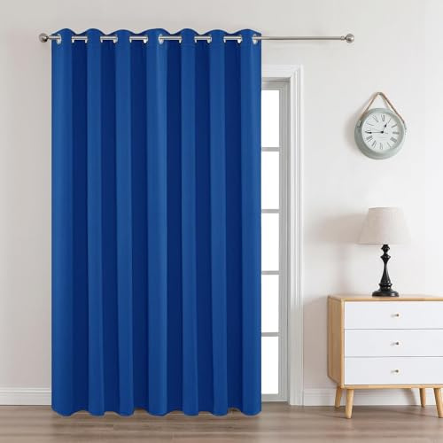 Joydeco Verdunkelungsvorhang in Sondergröße mit Ösen Gardinen, Vorhänge Blickdicht Thermovorhang Hitzeschutz, Ösenvorhang für Schlafzimmer Wohnzimmer 1 Stück