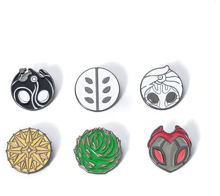 SXYNIO Hollow Knight Abzeichen Hollow Knight Charms Thorns of Agony Grimmchild Weaversong Figur Brosche Pin Fans Cosplay Accessoires