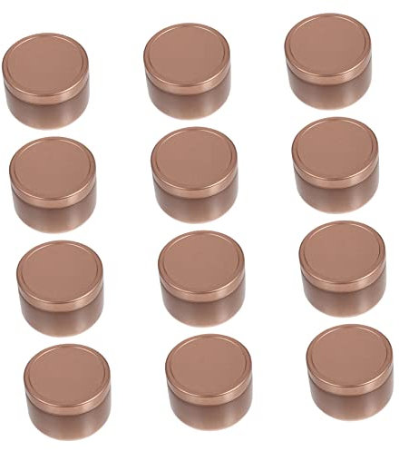COHEALI Candle Tinplate Jars 12pcs DIY Candle Making Kit Balm Jar for Jewelry and Accessories