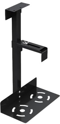 Adjustable Under Desk PC Holder, Under Desk CPU Holder - CPU Desktop Computer Holder - Sturdy Height and Width Adjustable CPU Holder for Desktop Computer Fits