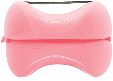 Cuscino al ginocchio in memory foam | Cuscino ergonomico per gambe per dormienti laterali | Coperchio lavabile | Cuscino per gambe tra le ginocchia | Assistenza per il sonno per le donne in gravidanza