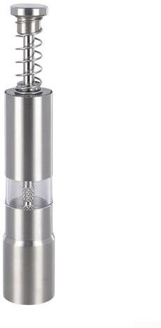 Elegante juego de molinillo de especias de acero inoxidable que mejora tus creaciones culinarias sin esfuerzo (exterior de resorte)