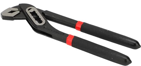 Saluaqui Alicates de Bomba de Agua de 8 Pulgadas Ajustables con 6 Niveles y Apertura de 68 Mm, Alicates de Ritmo de Acero Al Carbono para Reparación de Tuberías y Sujeción de Tuercas