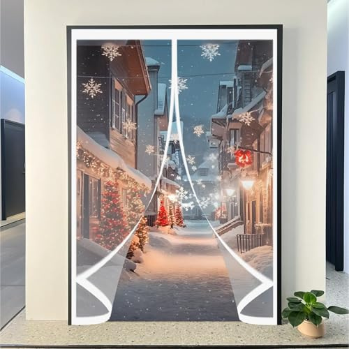 Magnet Thermovorhang 158 x 245 cm Gegen Kälte Und Hitze, Selbstschließend, Wasserdicht, Winddicht, Thermovorhang Gegen Kälte Und Hitze für Terrassentür/Balkontür, A