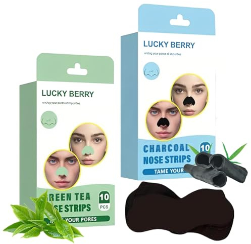 Teegxddy 20 Fogli cerotti nasali, Punti neri rimozione, Cerotti punti neri