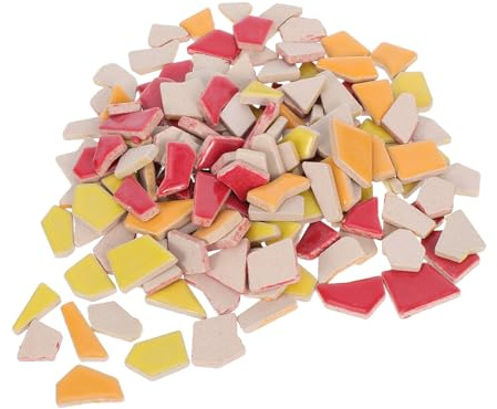 Luxshiny Kleine Keramikfliesen Mosaiksteine zum Basteln mit Einzigartigem Design und Vielseitigem Stil für Wand und Bodenprojekte im Badezimmer Leicht zu Reinigen