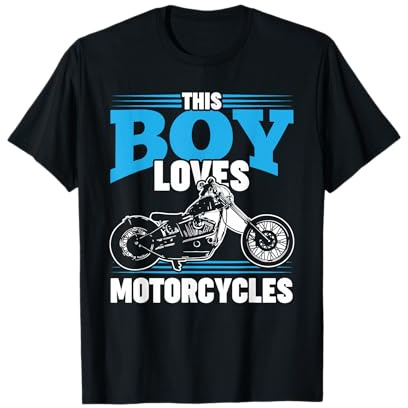 Motorcycle Gift for Boys Motor Bike Gift for Kids T-Shirt Small