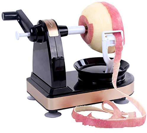 JSWS Fruit peeler, Apple peeler, hand crank peeler with Stainless Steel Blade, kitchenware, kitchen gadgets Safely & Quickly, kitchen tools