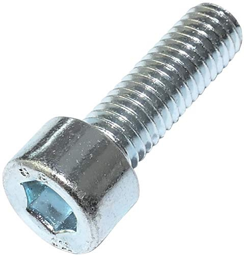 AERZETIX - C47661 - Satz von 100 stück - bolzen innensechskantschrauben M6x20 - mit innensechskantkopf - Ø6x20mm - DIN 912 - klasse 8.8 - aus verzinktem stahl - heimwerken - montagewerkzeug eisenwaren