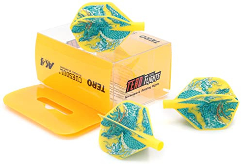CUESOUL TERO AK4 Dart Flights Standardform mit Design mit Vier mythologischen Symbolen, 3er-Set