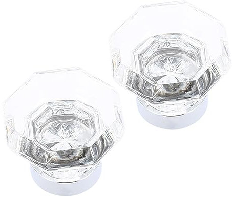 Hemobllo 2stücke Türknöpfe Aus Künstlichem Glas Transparent Einloch-design Schrankgriffe Kleiderschrankknöpfe Möbelknöpfe Ersatz Für Alte Türknauf Einfache Installation Passend Für Schränke