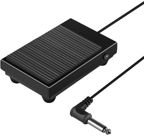 Perfeclan Piano Sustain Pedal, Dämpfer-Fußpedal, tragbare Musikinstrumente ACCS Keyboard Piano Pedal für elektronische Synthesizer ACCS