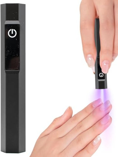 Lámpara de uñas UV – Lámpara de luz | Elegante UV | Flash inalámbrico con pantalla LED 2 modos de sincronización | Linterna LED portátil para uñas | Suministros de belleza de manos para principiantes