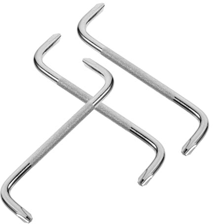 Mipcase Jeu De 3 Tournevis Coudés Pour Espaces Restreints Petit Tournevis Plat Tournevis Coudé Tournevis Coudé Tournevis À Angle Droit Acier Au Chrome Vanadium