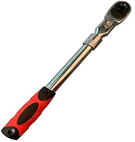 MEMEM Chiave regolabile - Chiave a cricchetto telescopica a sgancio rapido automatico, regolabile a 90 gradi, chiave a cricchetto for ponteggi, chiave professionale for cambio(1 2)