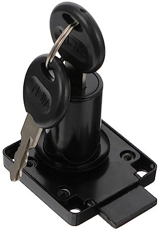 SHINEOFI Serrature Per Cassette Postali Armadi e Casseforti Completo Chiave e Fissaggi Realizzato in Lega Per Robustezza e Durata Per Cassette Postali Commerciali e Residenziali