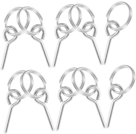 Yardenfun Attaches pour Tente De Randonnée 10 Pièces en Fibre Optique Légères Et Solide, Connecteurs Simples à Boucle pour Tentes Polyvalentes, Accessoires Camping Pratiques Et Transportables