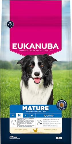 Eukanuba Fresh Chicken - Complete Dry Dog Food - For Mature Senior Medium Breed Dogs 15KG