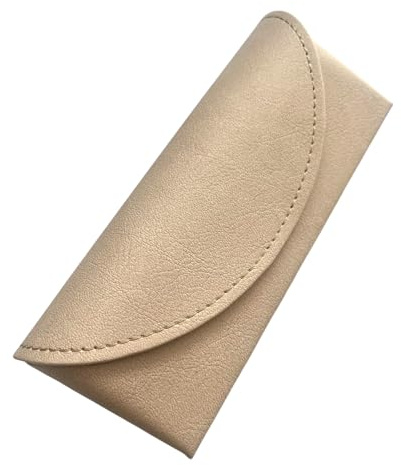 Generisch Brillenetui aus PU-Leder - leichtes Hardcase-Design, flexibel & formstabil mit Magnetverschluss, weiches Innenfutter, Unisex für Sonnen- & Lesebrillen – kompakt, elegant, vegan & hochwertig