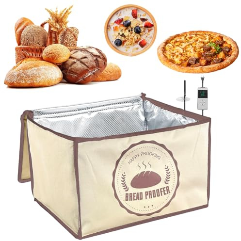 Gärbox Sauerteig, 30L Brot Gärbox mit deckel, Faltbare Teigbox mit Timer, Einstellbare Temperatur