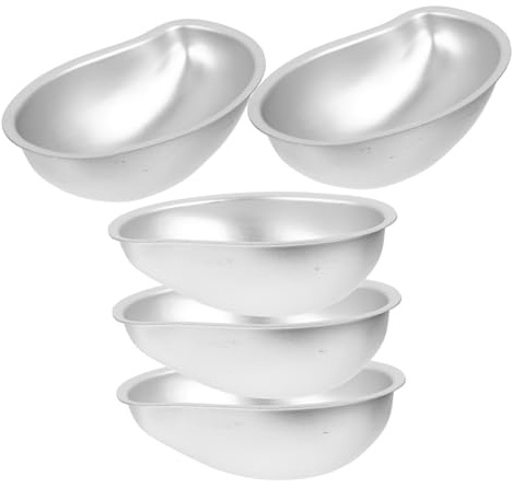 VERDANVERSE 5 piezas Molde para Tartas Mini Aluminio para Hornear Pudín y Tartaletas Molde Repostería Portátil Antiadherente Pequeña Forma para Postres