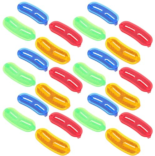 CIYODO 24 Pezzi Kit 24 Pezzi Riflettori per Raggi di Bicicletta Colorati, Catarifrangenti Adesivi Resistenti per Mountain Bike e Bici da Strada, Accessori Sicurezza per Guida Notturna e